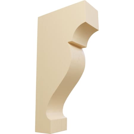 Ekena Millwork 1 3/4"W x 4"D x 8"H Medium Dearborn Wood Corbel, Maple CORW02X08X04DRMA